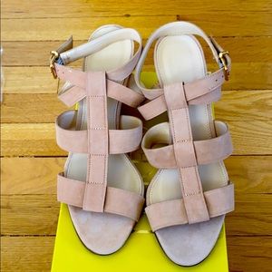 NWT Jcrew suede strappy wedges